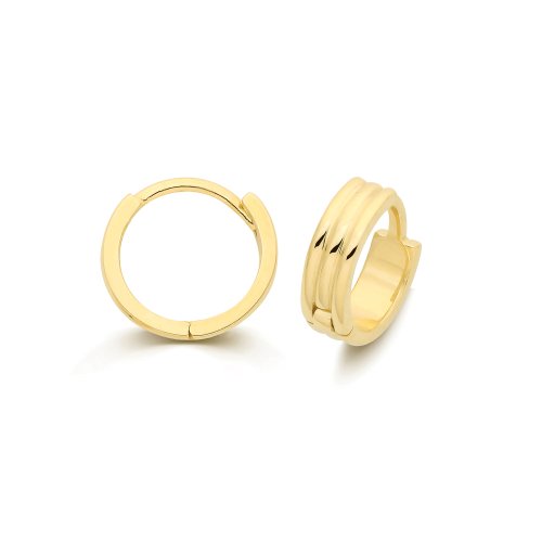 9ct Yel Gold Huggies 