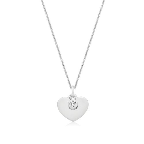 Silver & Co Fine Heart Pendant SPG0085