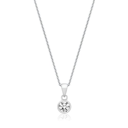 Silver & Co April Birth Stone (diamond) Pendant SPG0104