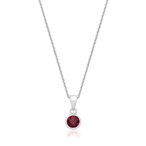 Silver & Co January Birth Stone (garnet) Pendant SPG0101