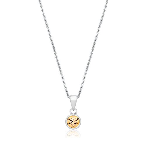 Silver & Co November Birth Stone (citrine) Pendant SPG0111