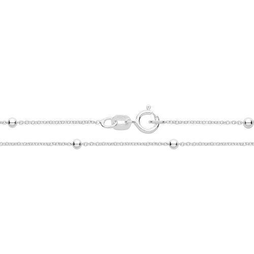Silver Rolo & Bead Chain 