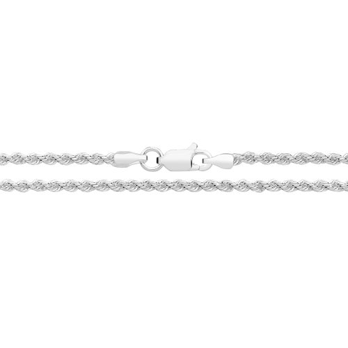 Silver Solid Rope Chain 040 Gauge 