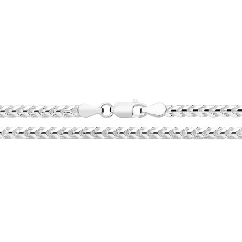 Silver Franco Chain 100 Gauge 