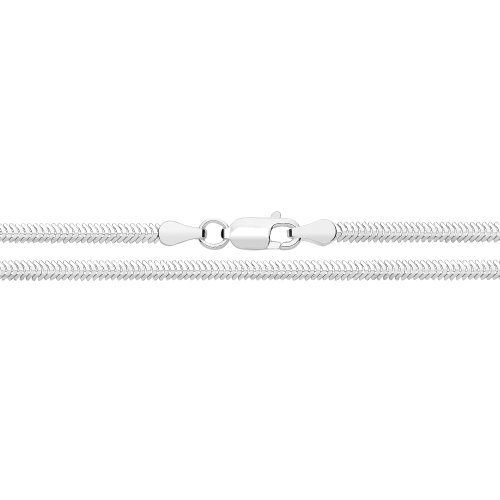 Silver Flat Snake Chain 026 Gauge 