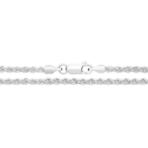 Silver Solid Rope Chain 050 Gauge 