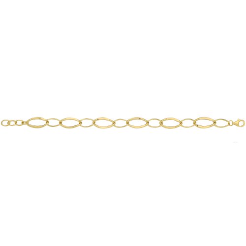 9ct Gold Hollow Bracelet 