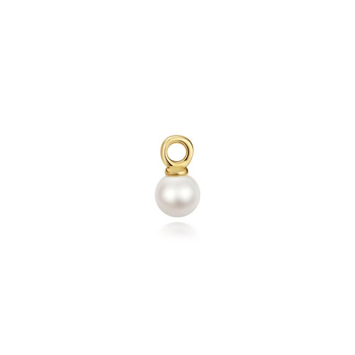 Fresh Water Pearl Earring Charms In 9ct Gold 