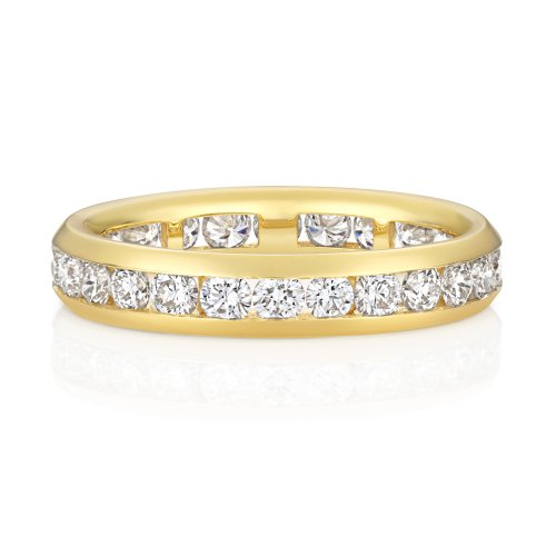Lab Grown Diamond Set Wedding Ring In 9ct Gold 