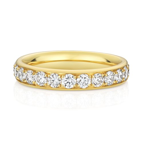Lab Grown Diamond Set Wedding Ring In 18ct Gold 