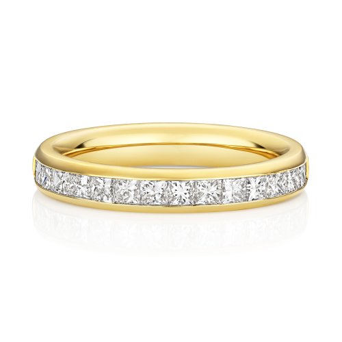 Lab Grown Diamond Set Wedding Ring In 9ct Gold 