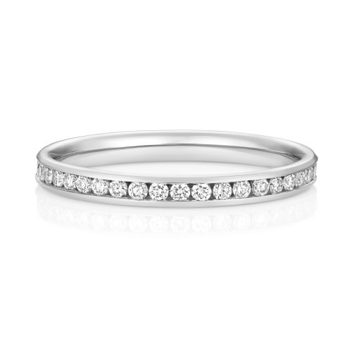 Lab Grown Diamond Set Wedding Ring In Platinum 