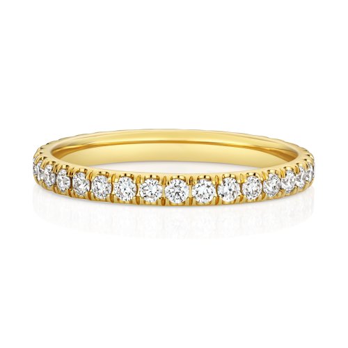 Lab Grown Diamond Set Wedding Ring In 18ct Gold 