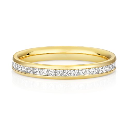 Lab Grown Diamond Set Wedding Ring In 9ct Gold 