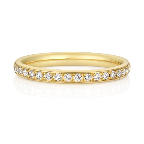 Lab Grown Diamond Set Wedding Ring In 18ct Gold 