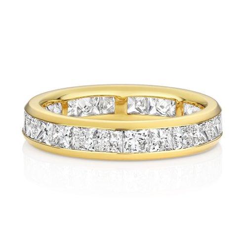 Lab Grown Diamond Set Wedding Ring In 18ct Gold 