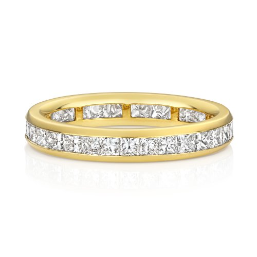 Lab Grown Diamond Set Wedding Ring In 18ct Gold 