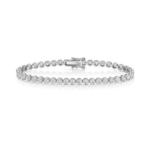 Lab Grown Diamond Bracelet  In 18ct White Gold 