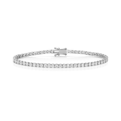 Lab Grown Diamond Bracelet  In 18ct White Gold 