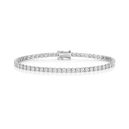 Lab Grown Diamond Bracelet  In 18ct White Gold 