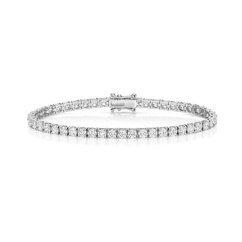 Lab Grown Diamond Bracelet  In 18ct White Gold 