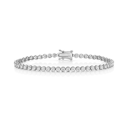 Lab Grown Diamond Bracelet  In 18ct White Gold 