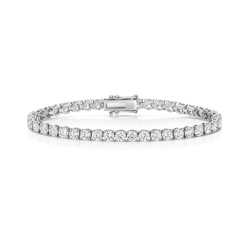 Lab Grown Diamond Bracelet  In 18ct White Gold 