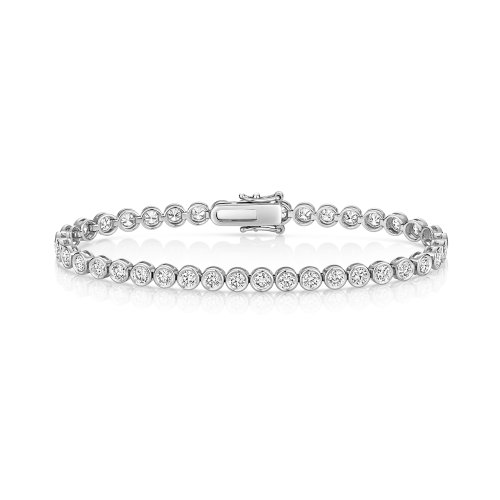 Lab Grown Diamond Bracelet  In 18ct White Gold 