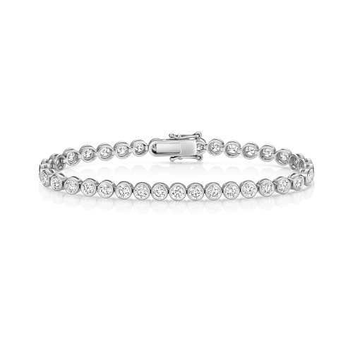 Lab Grown Diamond Bracelet  In Platinum 