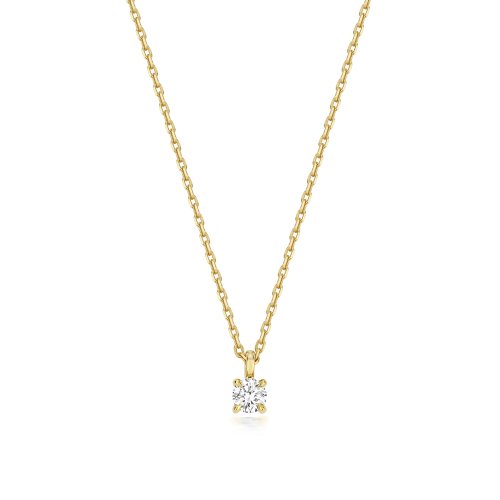 Lab Grown Diamond Necklace In 9ct Gold 