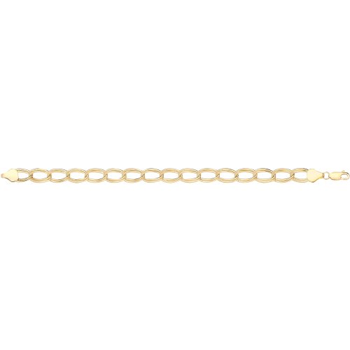 9ct Yel Gold Double Curb Braclet 