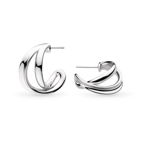 Kit Heath Serenity Grande Crossover Semi Hoop Earrings