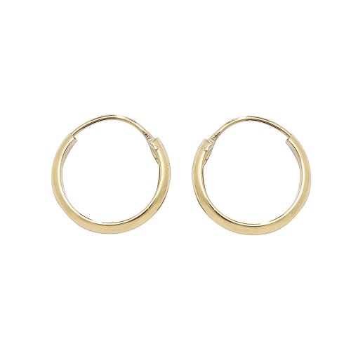 9ct Gold Tube Sleepers 