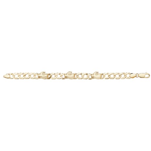 9ct Gold Babies' Triple Boxing Glove Bracelet 