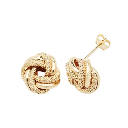 9ct Gold Knot Studs 