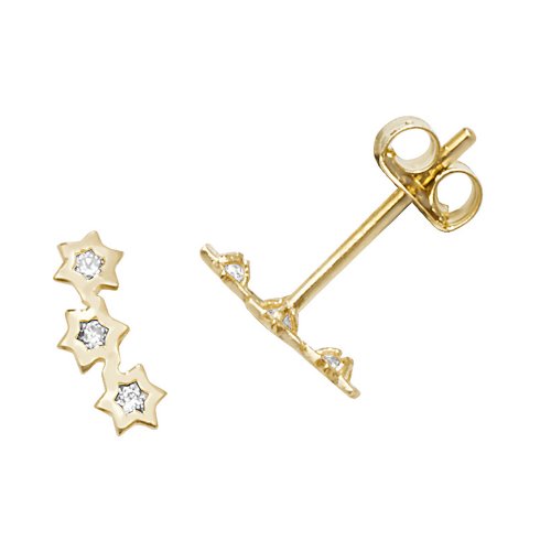 9ct Gold Cz Constellation Studs 