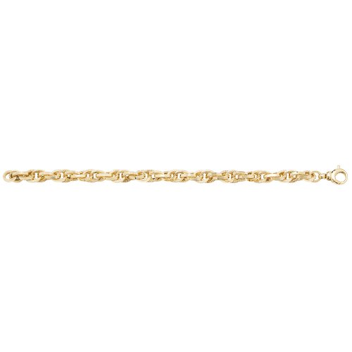 9ct Gold Entwined Link Fancy Bracelet 