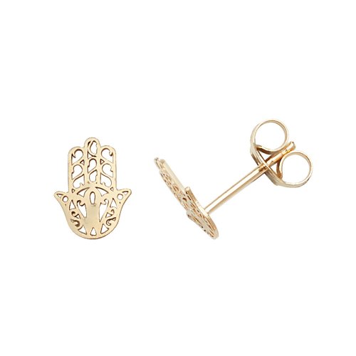 9ct Gold Hamsa Studs 