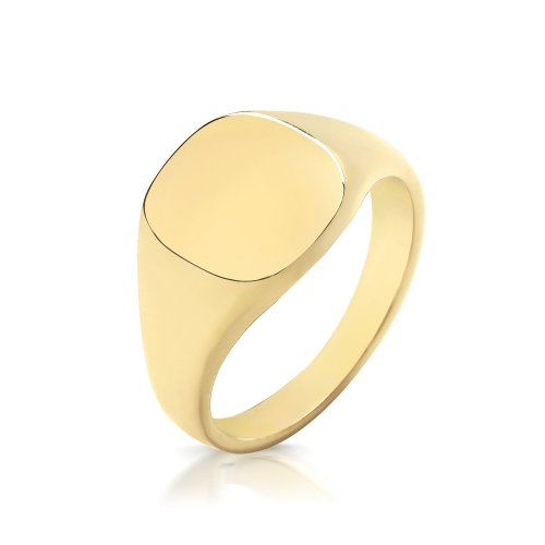 9ct Gold Gents' Cushion Signet Ring 