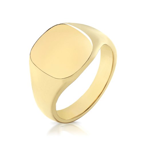 9ct Gold Gents' Cushion Signet Ring 