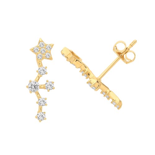 9ct Gold Cz Constellation Studs 
