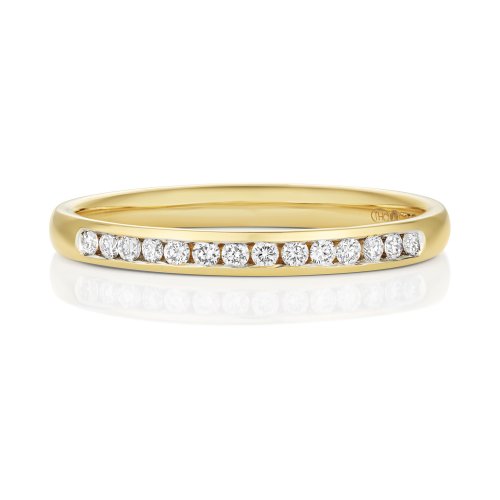 Diamond Channel Set Eternity Ring In 18ct Gold 