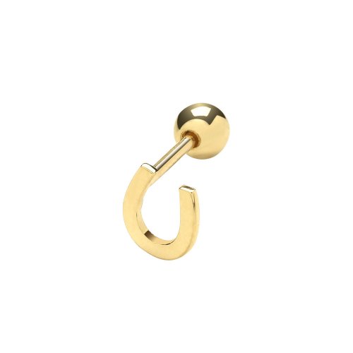 9ct Gold Horseshoe Cartilage Stud 