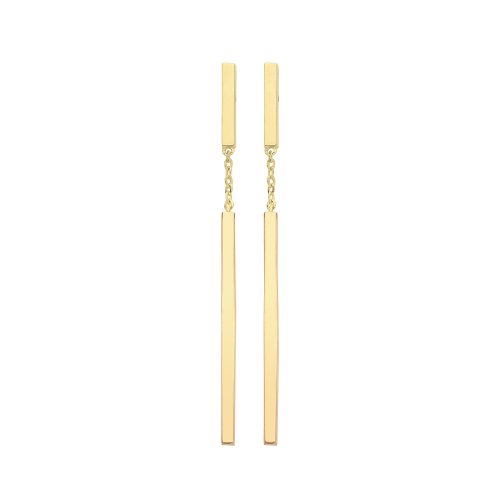 9ct Gold Double Bar Drops 