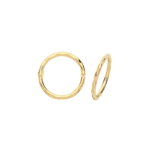 9ct Gold Hinged Hoops 