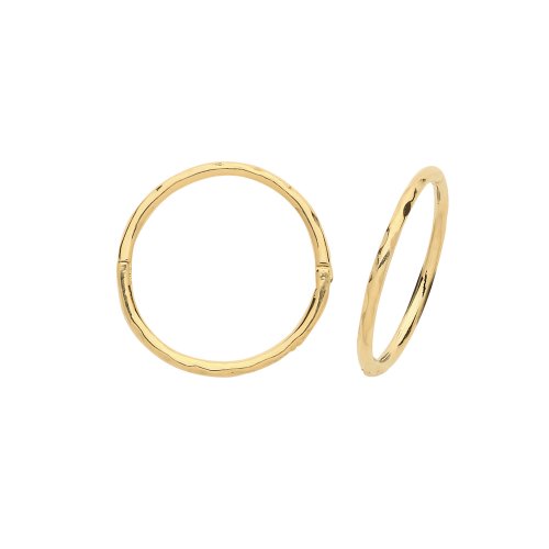 9ct Gold Hinged Hoops 