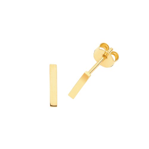 9ct Gold Bar Studs 