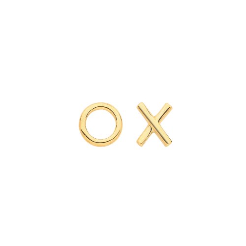 9ct Gold Xo Studs 