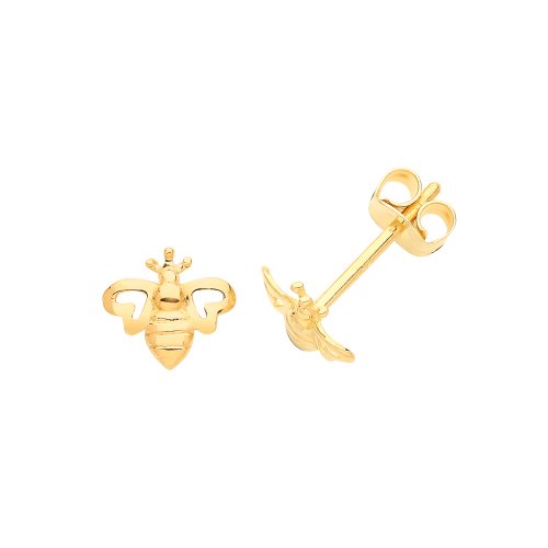 9ct Gold Bee Studs 