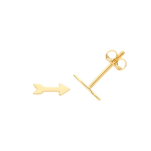 9ct Gold Arrow Studs 
